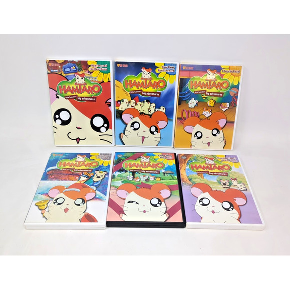 RARE Hamtaro little big adventure Complete DVD Set Vol 1-6 1,2,3,4,5,6 DHA OOP - Picture 1 of 7